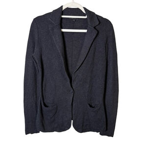 RW&CO. Charcoal Black Knit Blazer Cardigan Size XS Cozy Neutral Minimalist